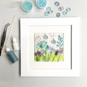 Tile fused glass workshop Cornwall craft activities