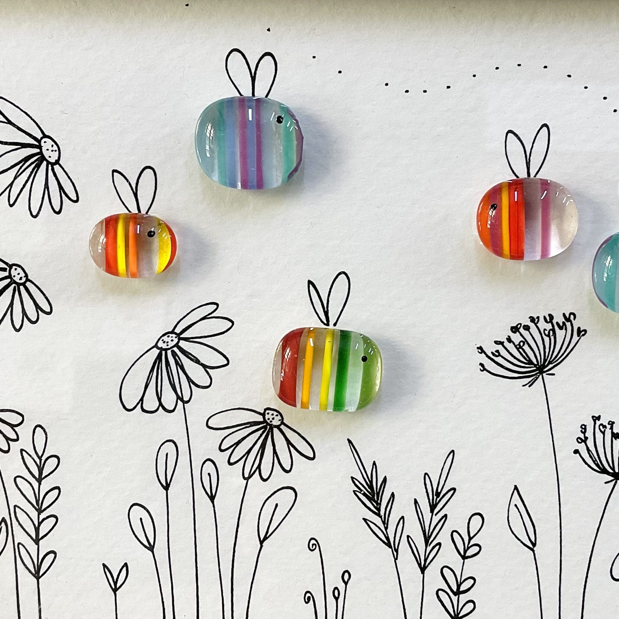 Bee Garden - Pastels - Image 4