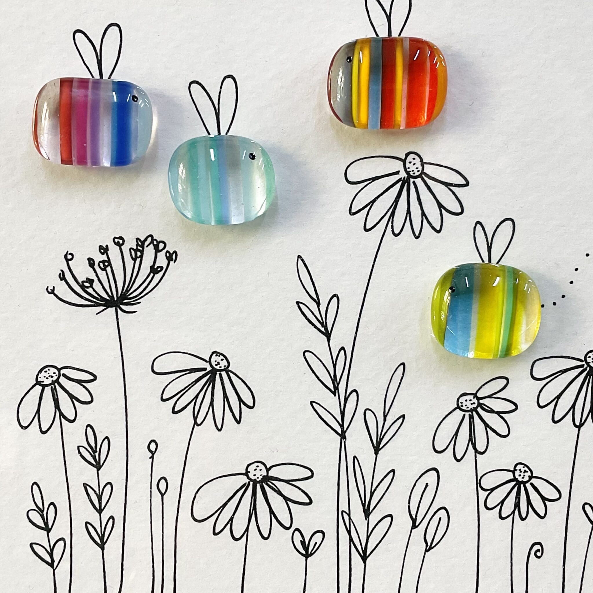 Bee Garden - Pastels - Image 2