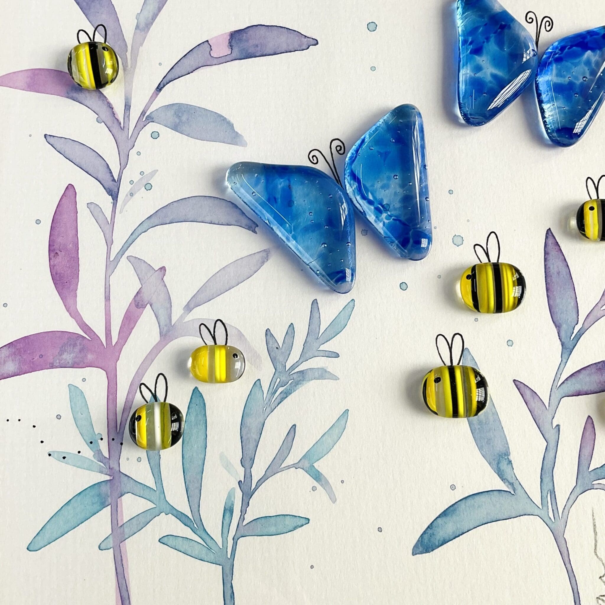 Butterfly & Bees Painted Garden - Image 2