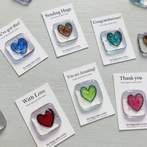 thank you miss you you've got this sending hugs pocket hug fused glass gift