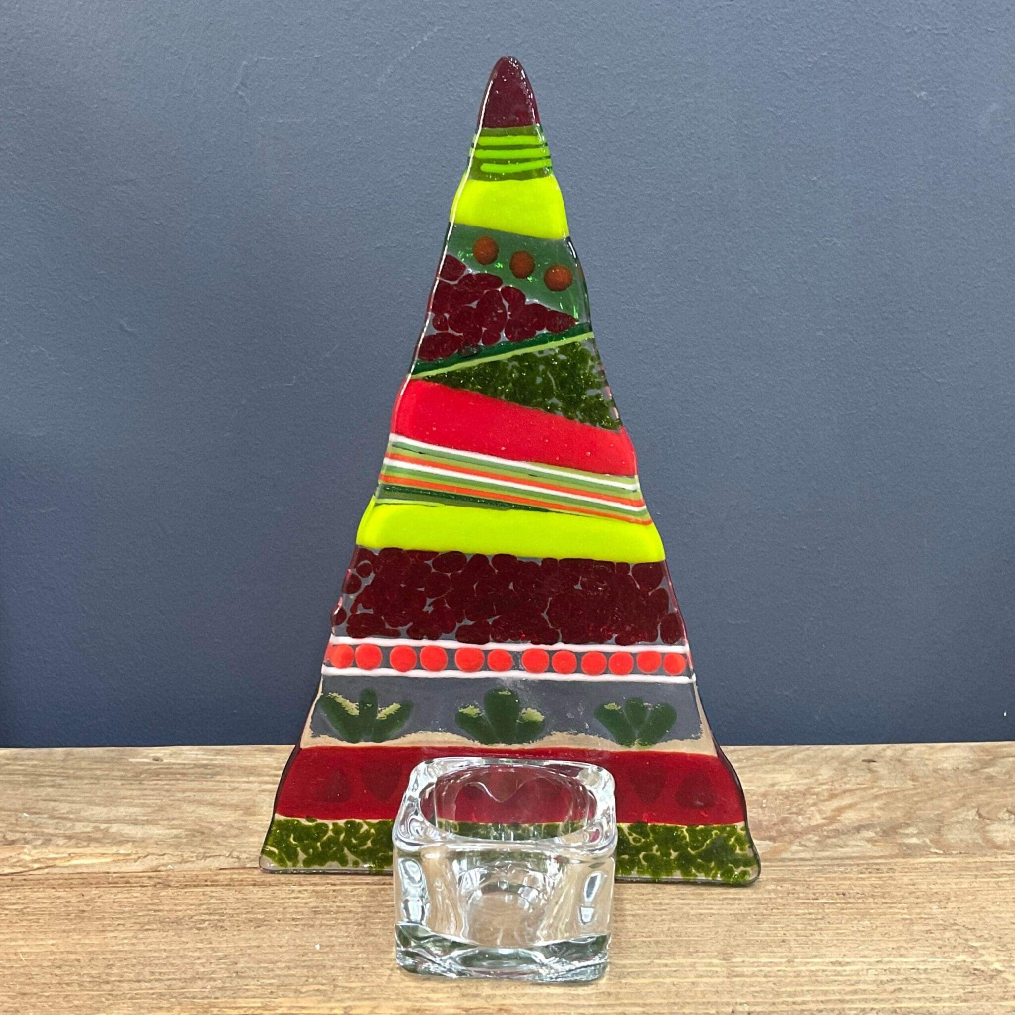 Fused Glass Christmas Tree Tealight Holder Workshop - Image 5