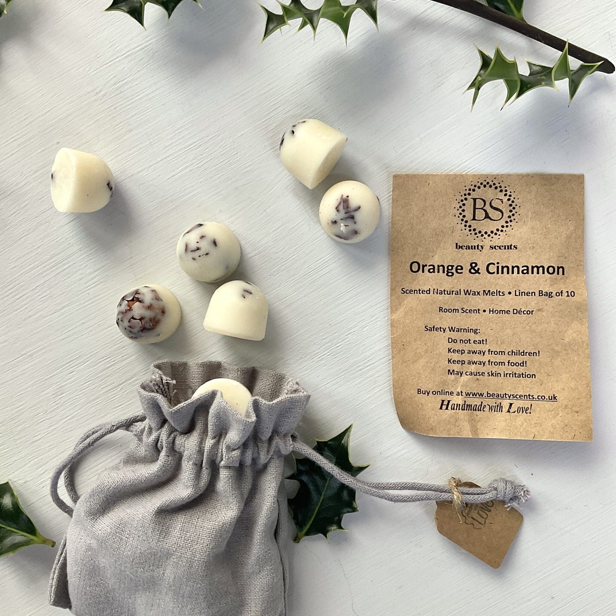 orange and cinnamon wax melts
