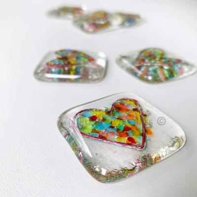 Jumble of Colours Heart Pocket Token - Image 5