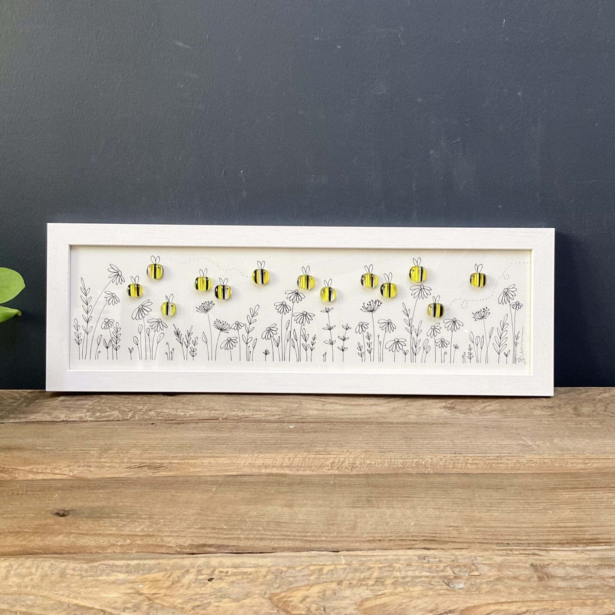 Bee garden garden gift picture handmade wall art home decor