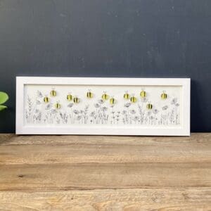 Bee garden garden gift picture handmade wall art home decor