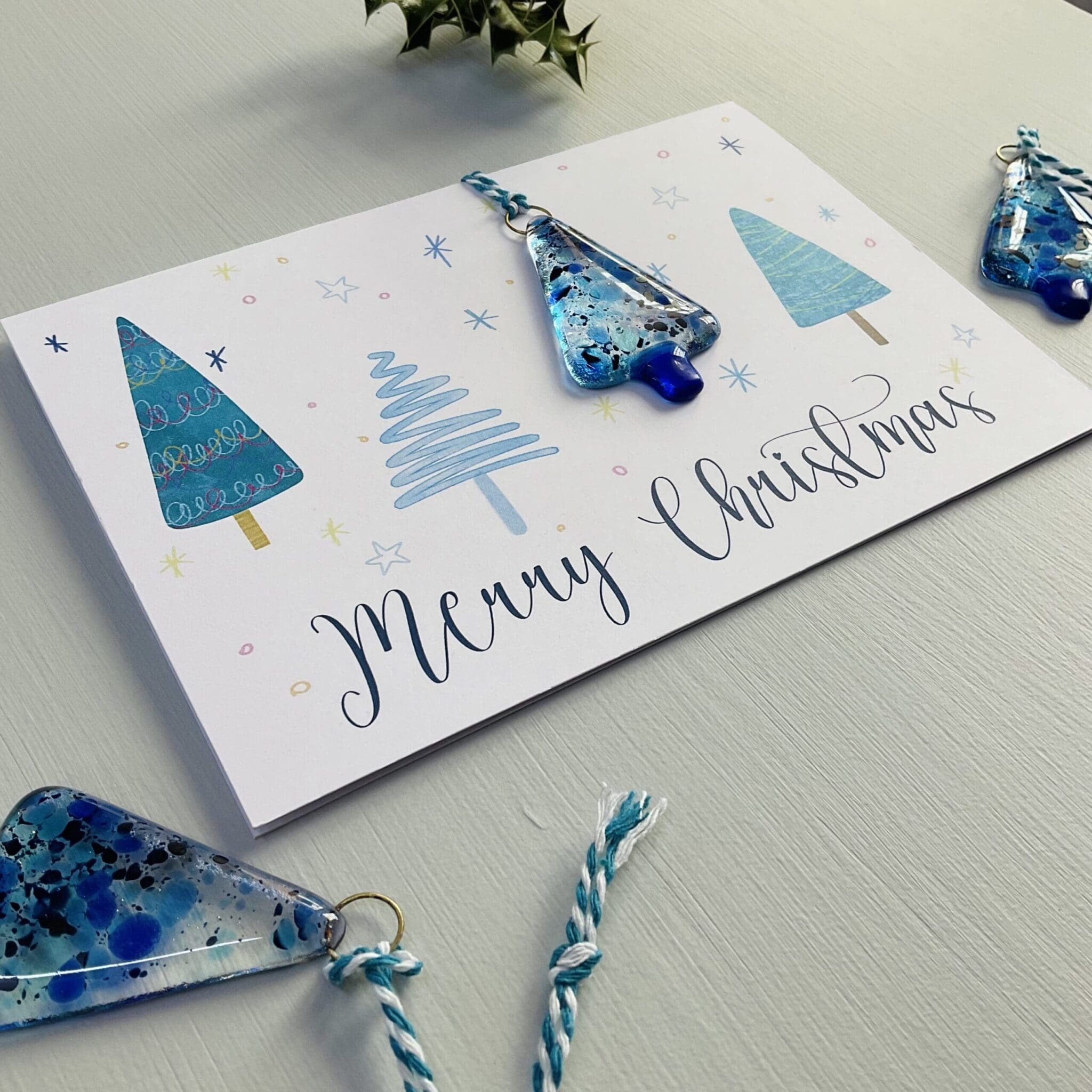 Christmas Card - Sparkly Blue - Image 5