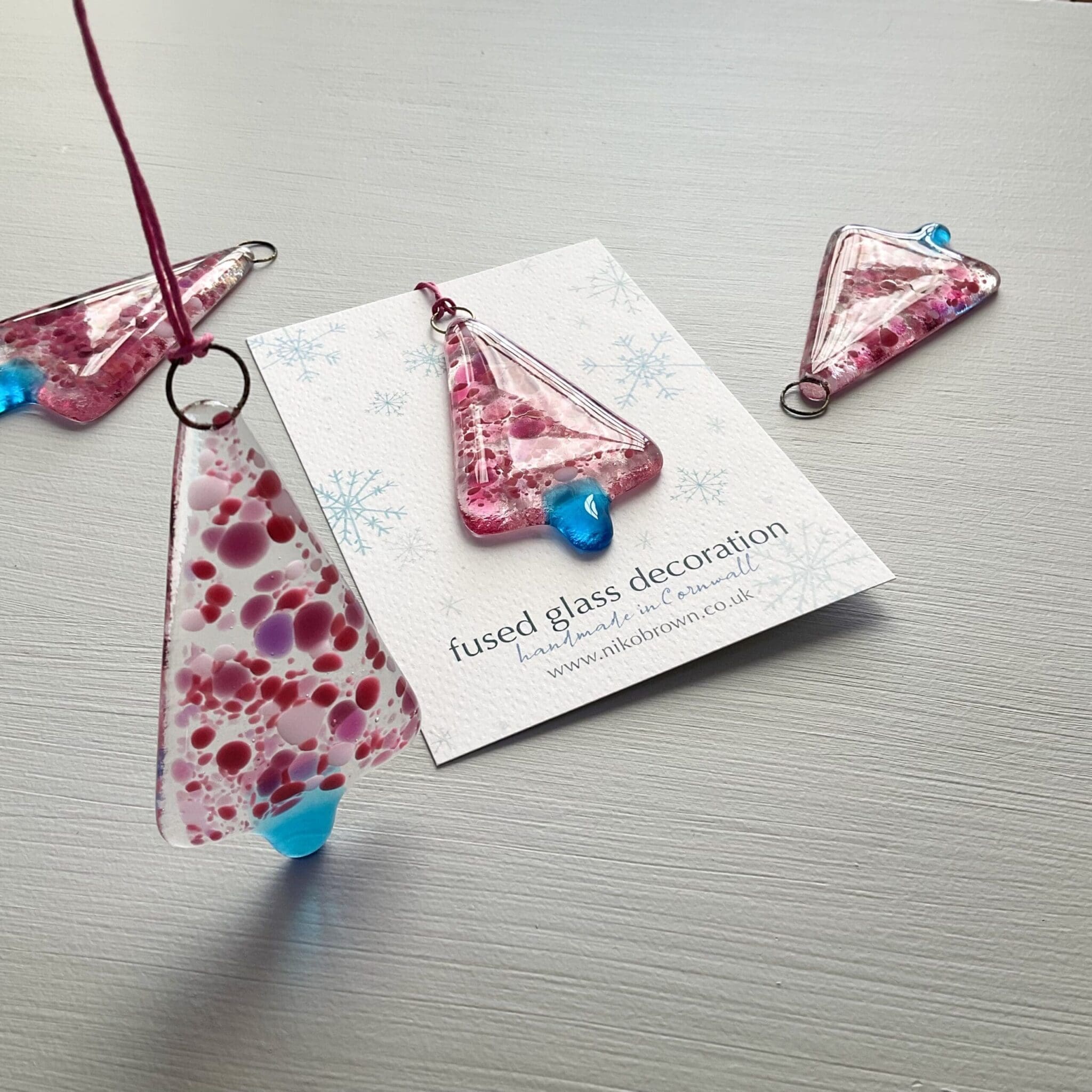 Christmas Tree Hanger - Dotty Pink - Image 5