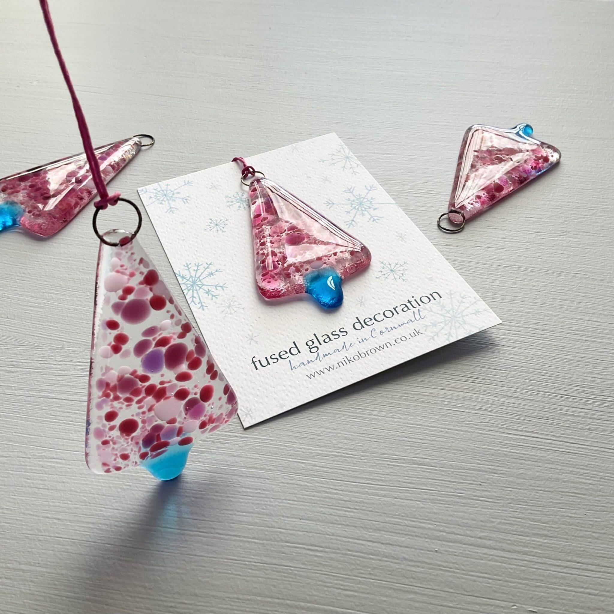 Christmas Tree Hanger - Dotty Pink - Image 6