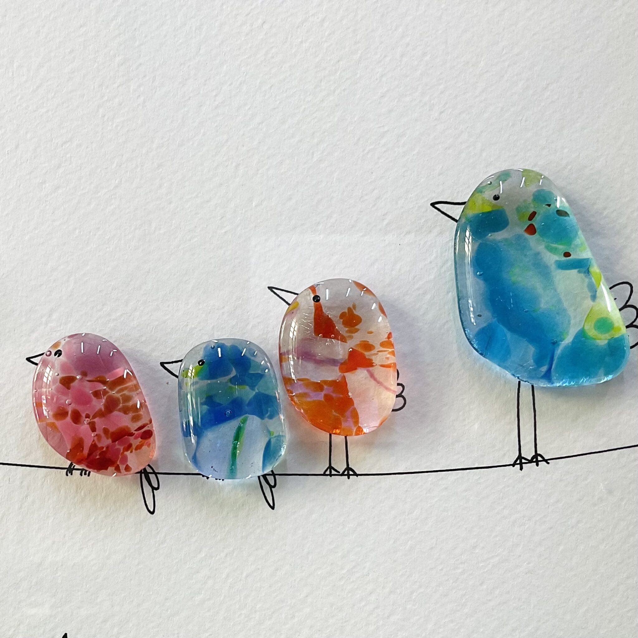 A3 Birds on Lines - Image 3