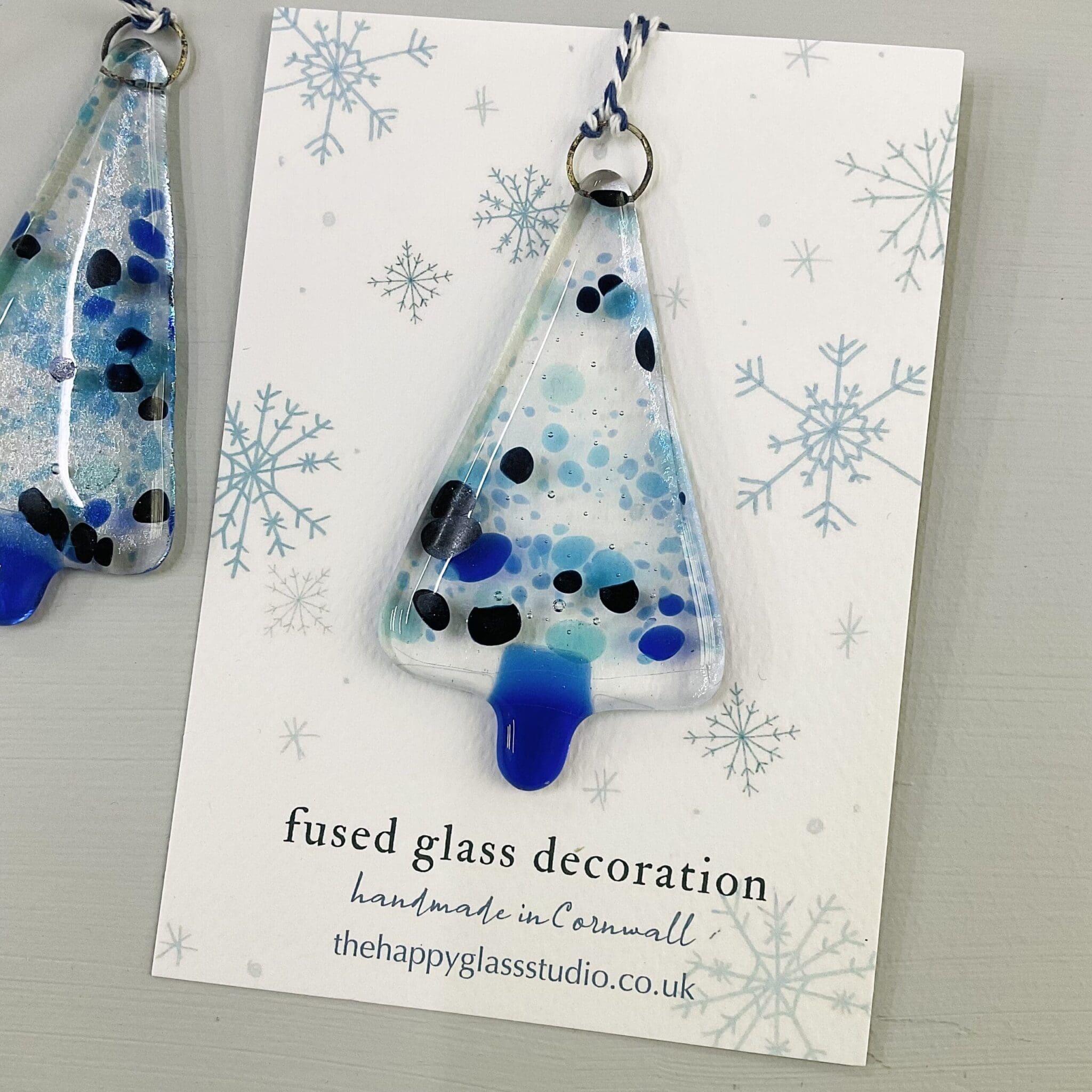Christmas Tree Hanger - Sparkly Blue - Image 4