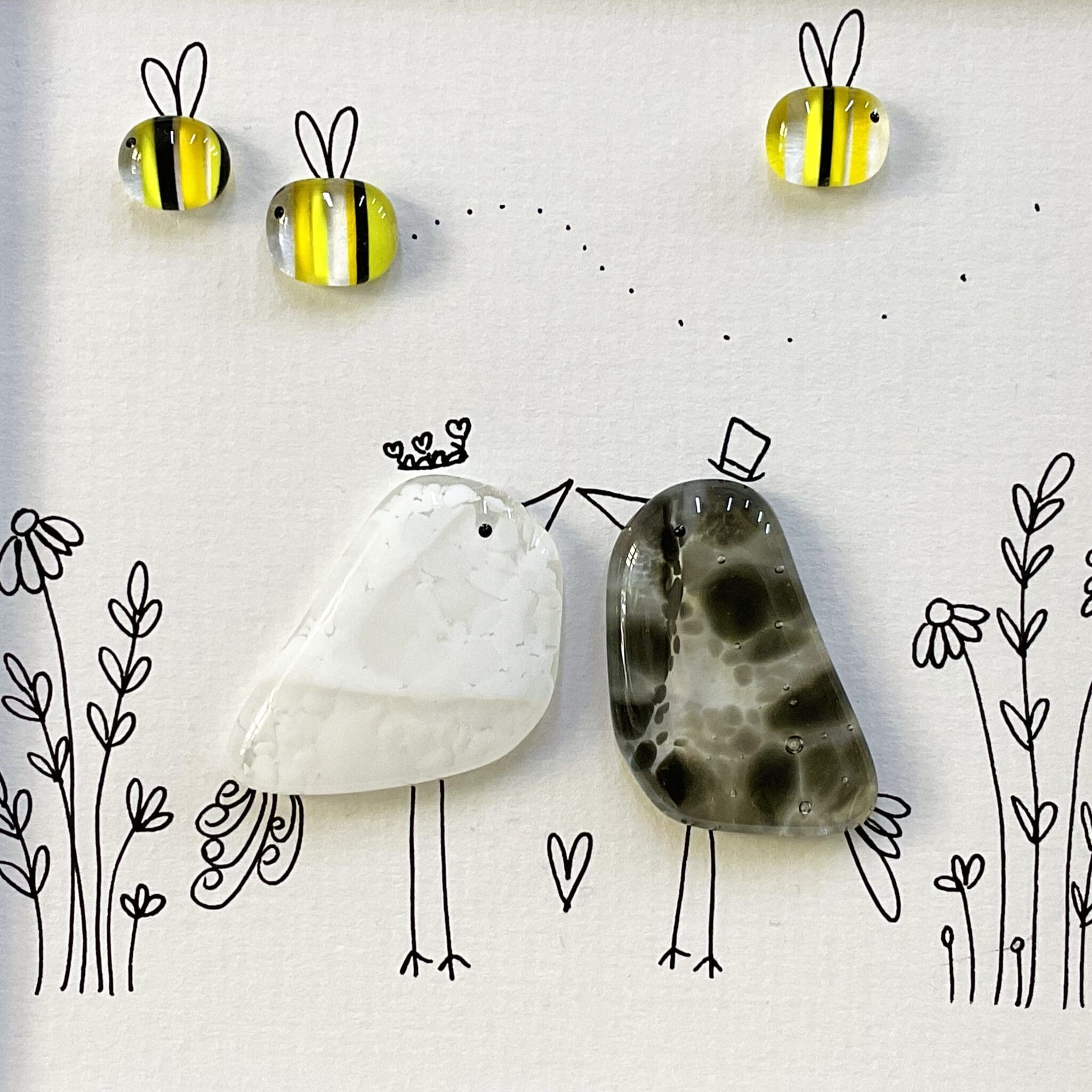 Bride & Groom with Bees - Image 2