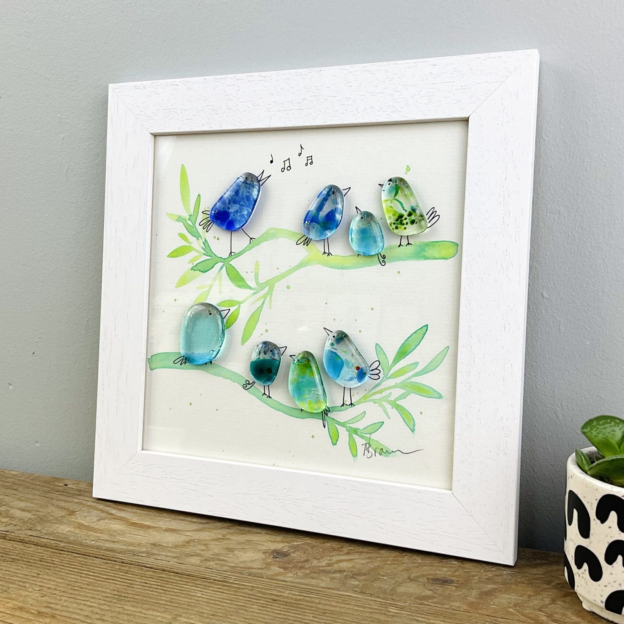 Painted Birds on a Branch - Image 2