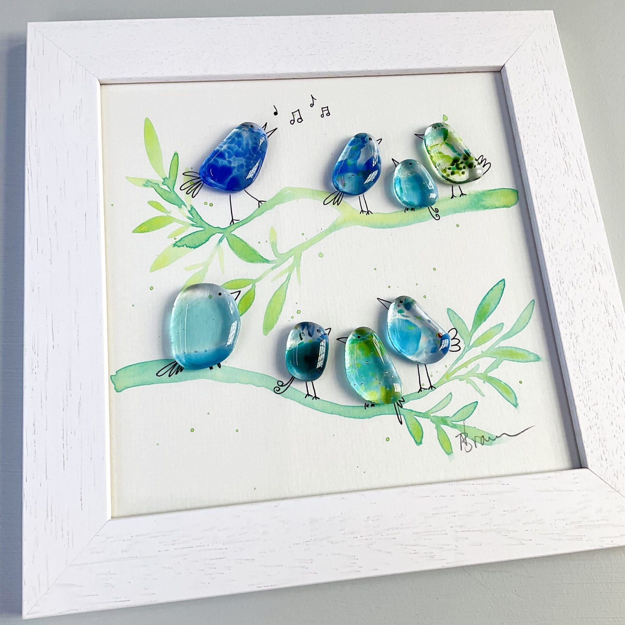 Painted Birds on a Branch - Image 3