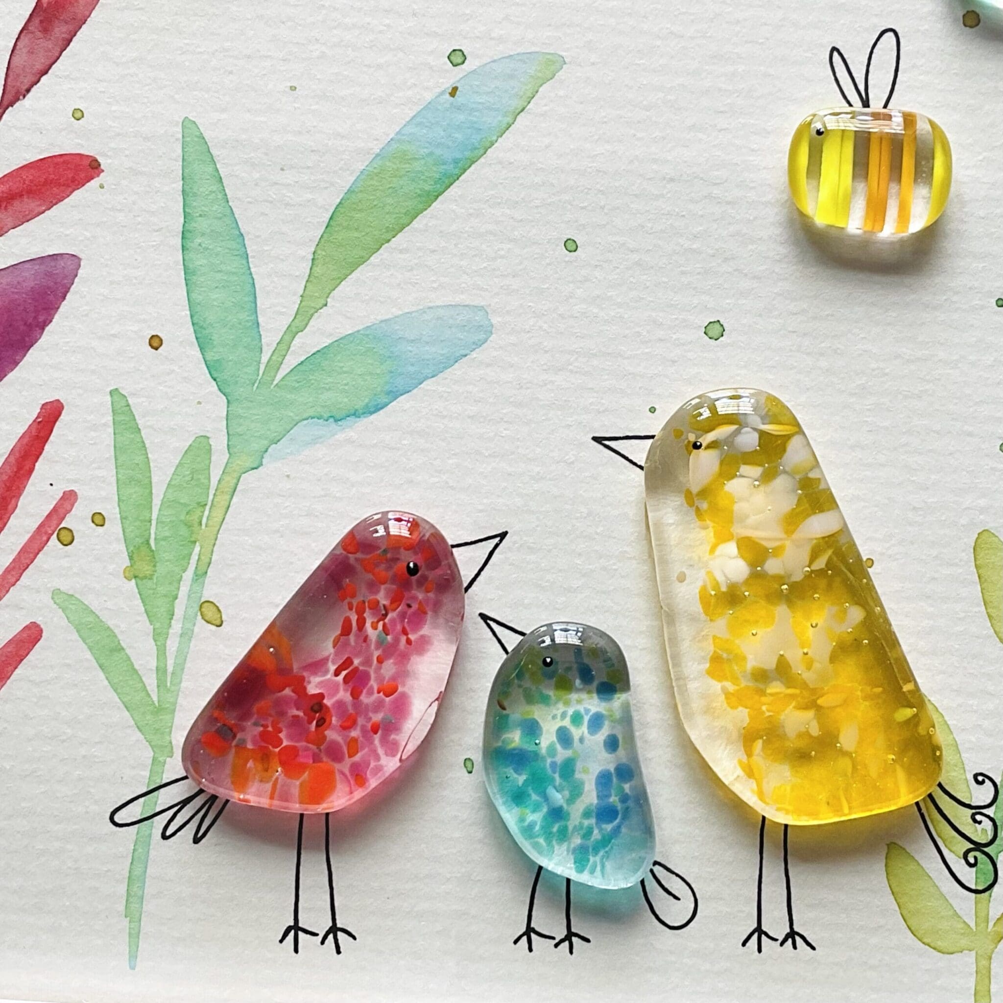 Painted Birds & Bees - Image 6