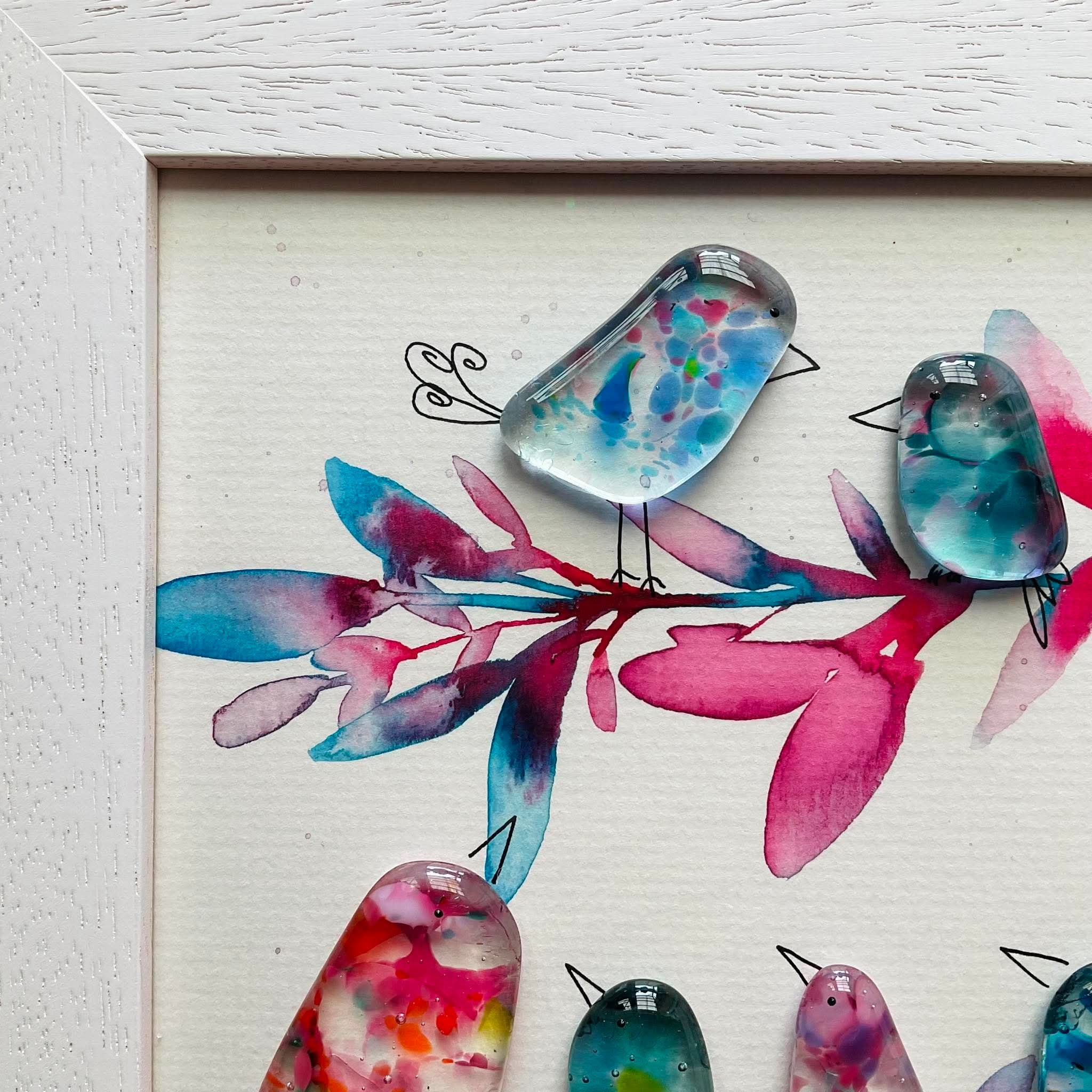 Painted Birds on a Branch - Image 7
